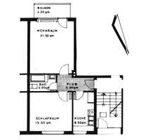 Wohnung 52 qm in Flensburg Stadtteil Nordstadt im Habichthof