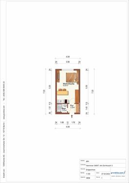 Foto - 1 Zimmer Etagenwohnung in Hannover