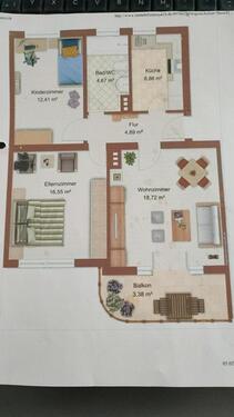 Foto - 3-Zimmer-Wohnung mit Südwest-Balkon und Garage in Leverkusen