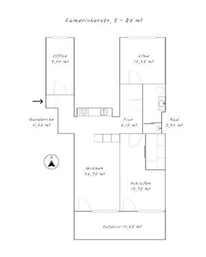 Foto - Provisionsfrei 4 Zimmer EG Wohnung Terrasse Tiefgarage
