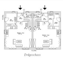 Neubauvermietung - Doppelhaus - See Wasser mit Garten - Friesoythe
