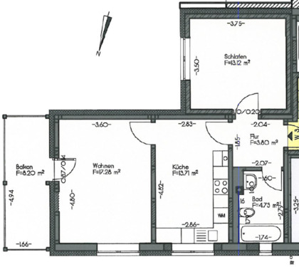 Foto - Etagenwohnung zur Miete in Saalfeld (Saale)