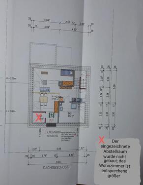 Foto - 2 Zimmer Küche Bad Mietwohnung 56qm Dachgeschoss