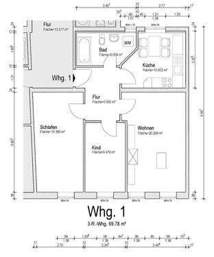 Foto - Wohnung im Zentrum von Ruhland - 550,00 EUR Kaltmiete,
