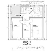 Wohnung im Zentrum von Ruhland - 550,00 EUR Kaltmiete, in Ruhland (PLZ: 01945)