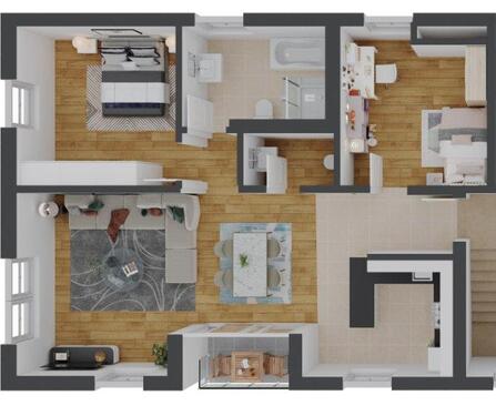 Foto - 3 Zimmer Etagenwohnung zur Miete in Wolmirstedt