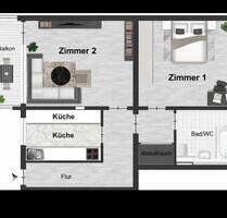 2-Zimmer-WG in Gießen – Nähe Uniklinikum, ideal für Studierende