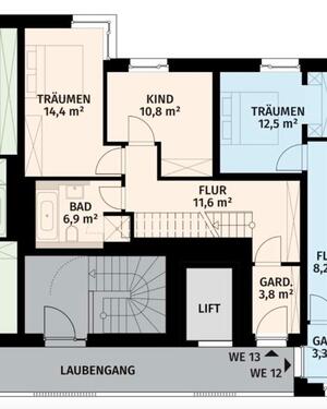 Foto - Maisonettenwohnung in Leipzig zur Miete
