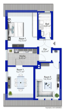Foto - 3 Zimmer Etagenwohnung zur Miete in Hameln