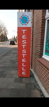 Foto - Großer Werbeaufsteller, Außenwerbung f. frequentierte Standorte