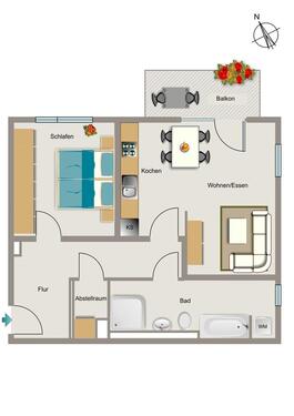 Foto - 2 Zimmer Etagenwohnung zur Miete in Bochum