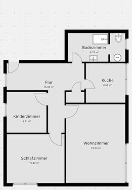 Foto - 85qm Wohnung in Eschweges Innenstadt Erstbezug nach Kernsanierung