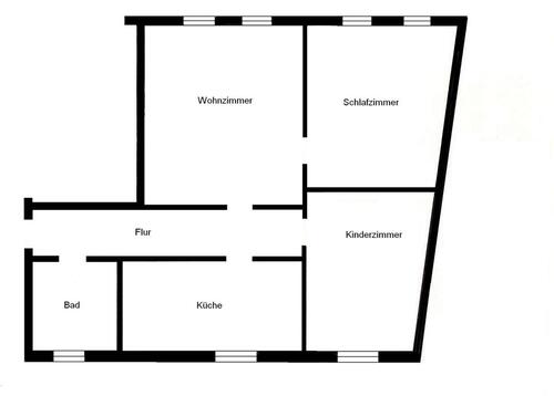 Foto - 3 Zimmer Etagenwohnung zur Miete in Tangerhütte