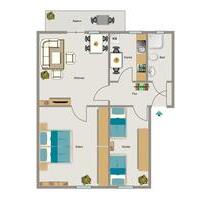 Vier Wände zum Wohlfühlen. - 533,00&nbsp;EUR Kaltmiete, ca.&nbsp; 56,68&nbsp;m&sup2; in Recklinghausen (PLZ: 45659) Hillerheide