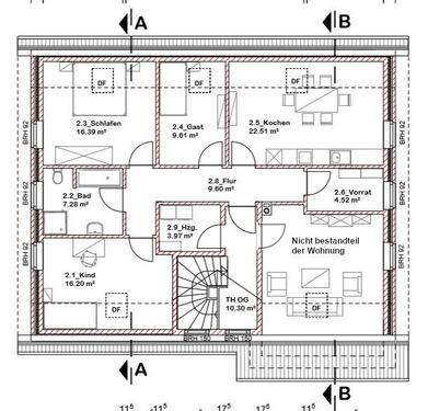 Foto - 3 Zimmer Etagenwohnung zur Miete in Rhauderfehn