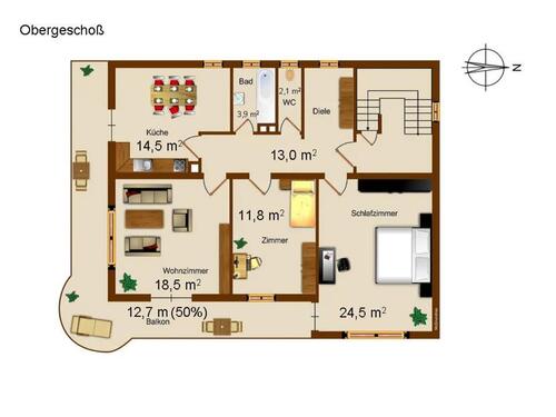 Foto - 3 Zimmer Etagenwohnung in Marktoberdorf