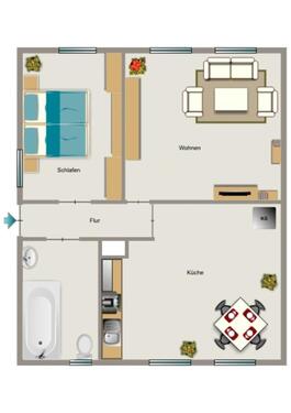Foto - 2.5 Zimmer Erdgeschoßwohnung zur Miete in Oberhausen