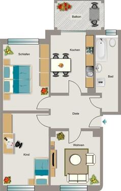 Foto - Etagenwohnung zur Miete in Herne