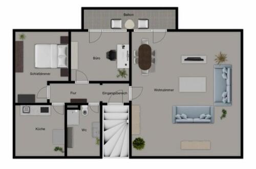 Foto - Helle 100qm Dachgeschosswohnung in Hoykenkamp zur Miete!