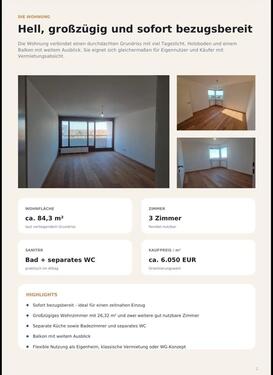 Foto - 3 Zimmer Etagenwohnung zum Kaufen in Gröbenzell