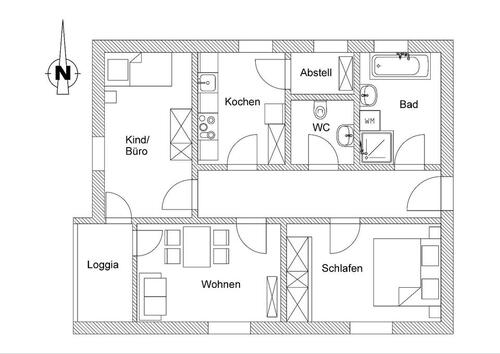 Foto - 3,5-Zimmerwohnung - 225.000,00 EUR Kaufpreis,
