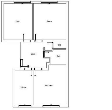 Foto - Etagenwohnung in Mönchengladbach zur Miete