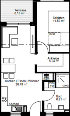 Foto - 2-Zimmer Wohnung im EG zu vermieten in 89281 Altenstadt