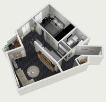 Schöne 2-Zimmer Wohnung - 595,00&nbsp;EUR Kaltmiete, ca.&nbsp; 62,00&nbsp;m&sup2; in Wolfsburg (PLZ: 38448) Alt-Wolfsburg