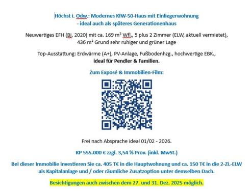 Foto - 5 Zimmer Einfamilienhaus zum Kaufen in Höchst im Odenwald