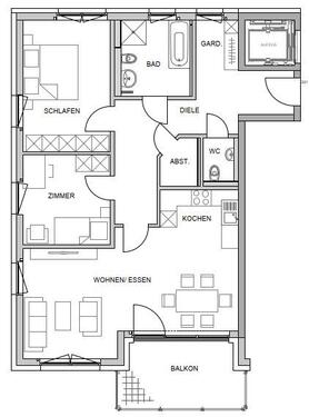 Foto - 3 Zimmer Dachgeschoßwohnung in Buchloe