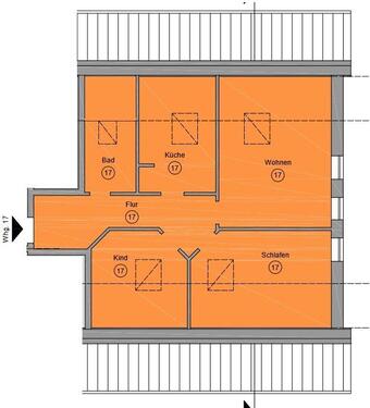 Foto - 3 Zimmer Dachgeschoßwohnung zur Miete in Klütz
