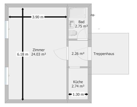 Foto - Etagenwohnung in Weinstadt zur Miete