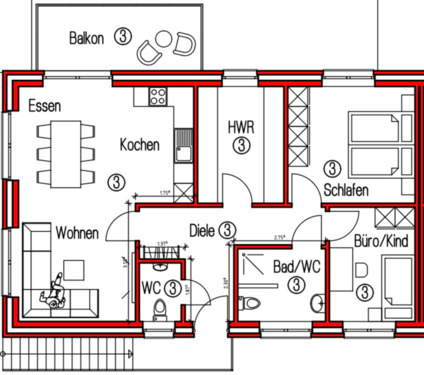 Foto - Exklusiv eingerichtete Neubauwohnung in Nordhorn – Alles inkl!