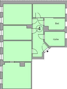 Foto - 5 Zimmer Etagenwohnung zur Miete in Leipzig