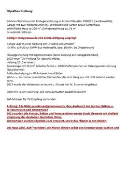 Foto - Wohnhaus mit Einliegerwohnung in Arnstorf zu vermieten