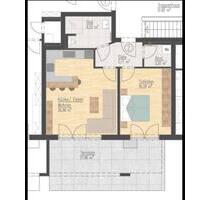 Helle 2-Zimmer Wohnung Terassenwohnung in Waldkraiburg