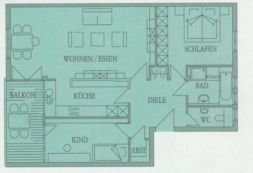 Foto - 3 Zimmer Etagenwohnung zur Miete in Sindelfingen