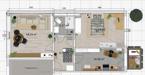Foto - 2-ZIMMER WOHNUNG MIT EBK UND BALKON ZUM 01.12