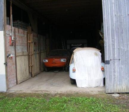 Foto - Stellplatz Lagerplatz Scheunenplatz Oldtimer Motorrad Gespann Boo