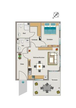Foto - Etagenwohnung zur Miete in Bonn