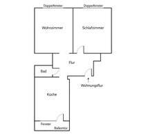Voll-Möbilierte 2,5 Zimmer Wohnung inkl Einbauküche | WG-geeignet - Düsseldorf Stadtbezirk 3