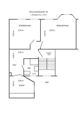 Foto - 2 Zimmer Etagenwohnung zur Miete in Tangermünde
