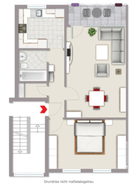 Foto - Mietwohnung EG in Krefeld-Oppum verkehrsgünstig