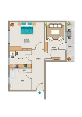 Foto - Etagenwohnung zur Miete in Duisburg