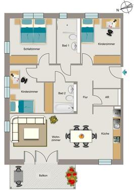 Foto - Etagenwohnung zur Miete in Gelsenkirchen