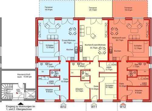 Foto - 3 Zimmer Erdgeschoßwohnung zur Miete in Zetel