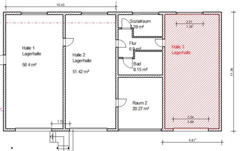 Foto - Lagerhalle 60 m², nahe A4 - 550,00 EUR Kaltmiete,