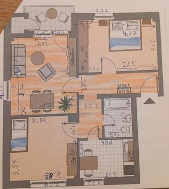 Foto - Wohnungen zur Miete - 791,00&nbsp;EUR Kaltmiete, ca.&nbsp; 67,00&nbsp;m&sup2;