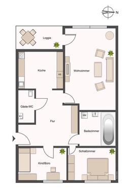 Foto - 3-Zimmer Wohnung zu vermieten Zorneding