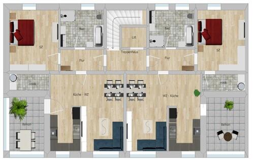 Foto - Großzügige 2-Raum-Wohnung mit Balkon